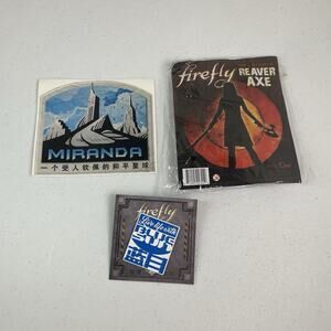 Firefly Collectibles Pin Sticker Inflatable Reaver Axe New Miranda Blue Sun
